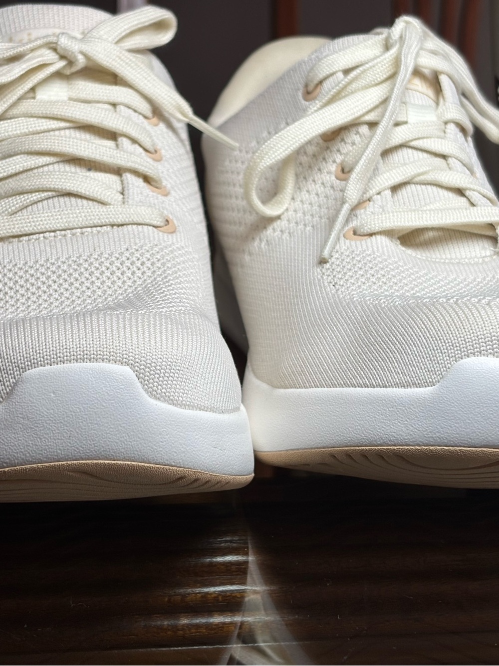 Kizik Hands Free Knit Sneakers Women’s 9.5-11 Wide White Comfort Shoes - Picture 2 of 11